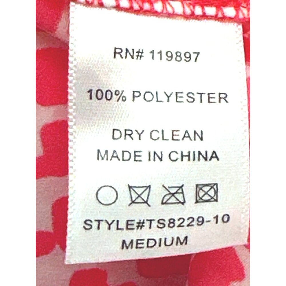 Collective Concepts Medium Pink White Hearts Patt… - image 6